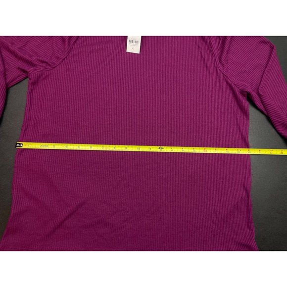 LOFT Women Pleated Sleeve Turtleneck Top XL - Picture 9 of 9